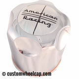 American Racing Center Caps Chrome Push Thru 4.25" TRUCK/SUV (Set of 4)